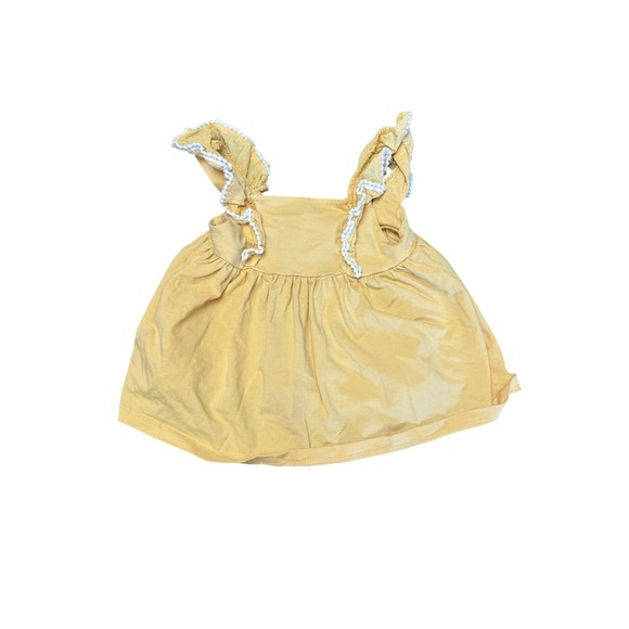 Tommy Bahama 2T Ruffle Strap Yellow Top Baby Girl Sleeveless Tank Summer - Picture 1 of 3
